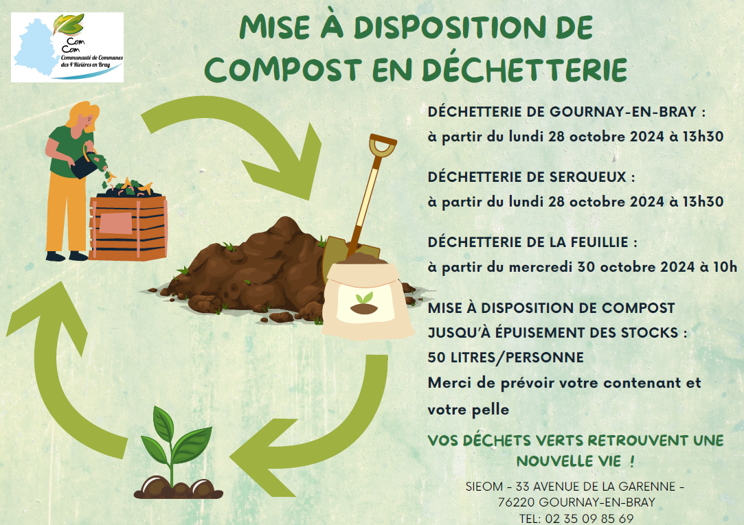 Mise a diposition de compost